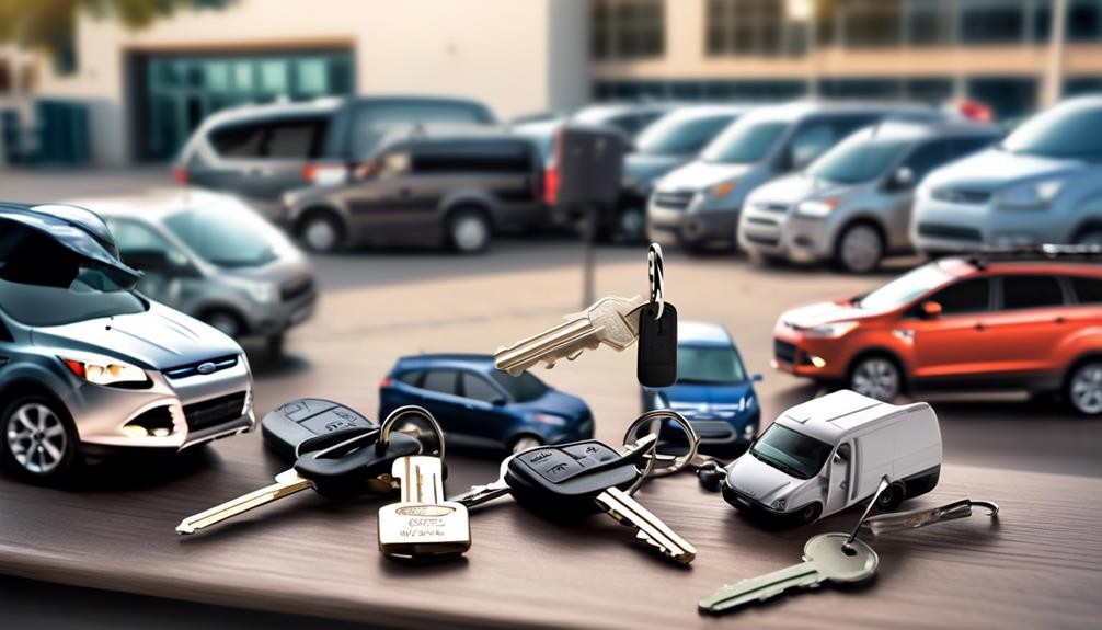varieties of ford escape keys
