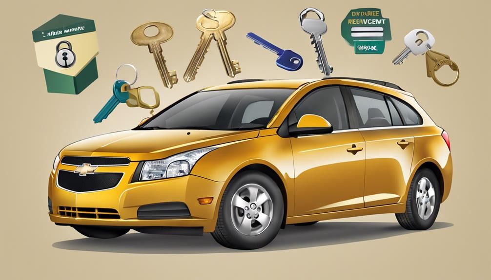 chevrolet cruze key replacement