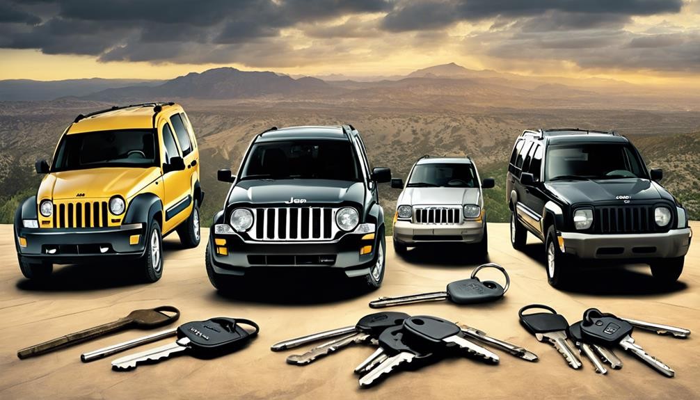 multiple jeep liberty keys